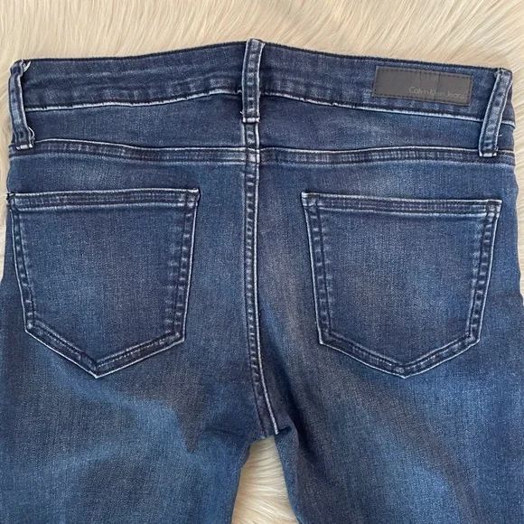 Calvin Klein Dark Wash Slim Boyfriend Jeans - Picture 6 of 12